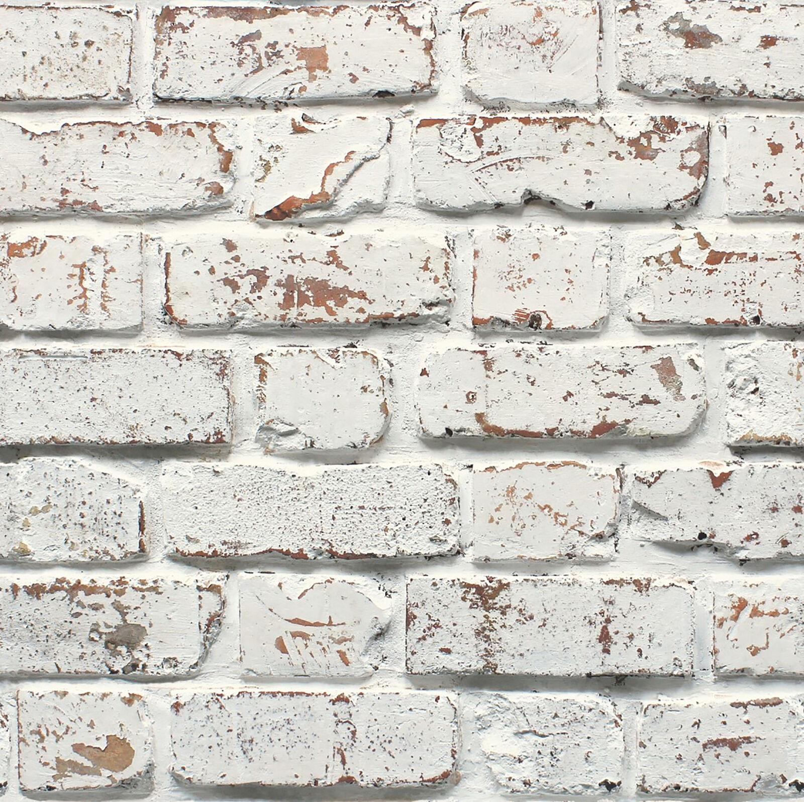 Fine Décor - Rustic White Brick Wall Effect Feature Wallpaper - FD42032 ...